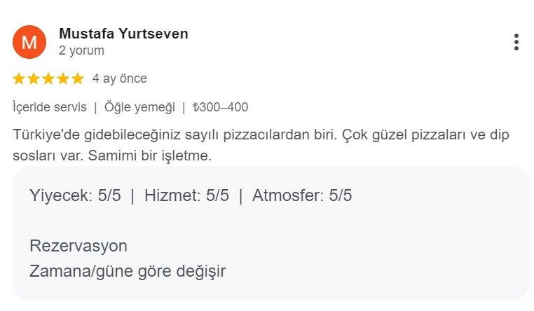 Mustafa Yurtseven yorumu